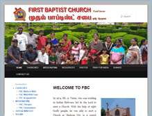 Tablet Screenshot of firstbaptistmdu.org